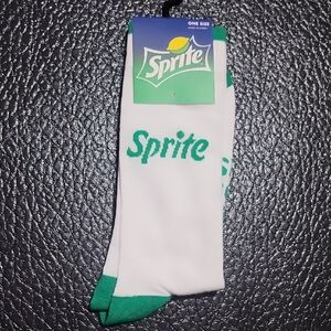 Sprite "Obey Your Thirst" Vintage White and Green Socks